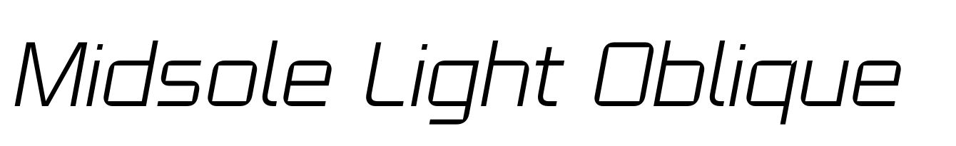 Midsole Light Oblique